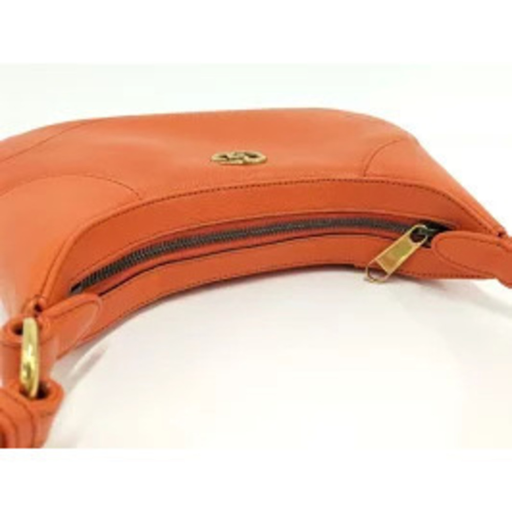 GUCCI Aphrodite Chain Shoulder Bag Leather Orange - Picture 7 of 9